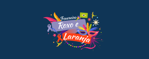 Fevereiro roxo e laranja